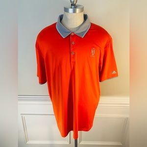 men adidas Climacool 2XL Orange and Gray With EST 1954 embroidery polo(99)